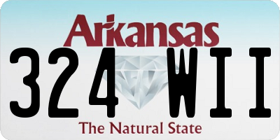 AR license plate 324WII