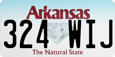 AR license plate 324WIJ