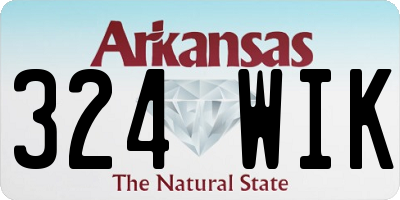 AR license plate 324WIK