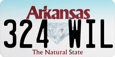 AR license plate 324WIL