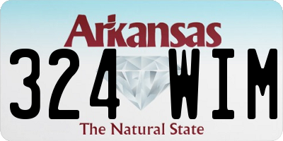 AR license plate 324WIM
