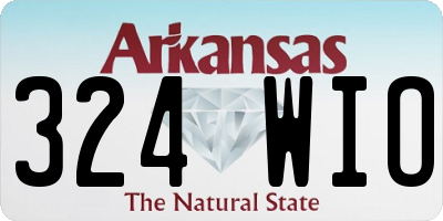 AR license plate 324WIO