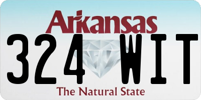 AR license plate 324WIT