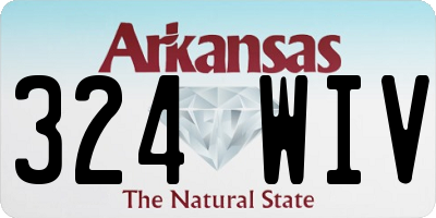 AR license plate 324WIV