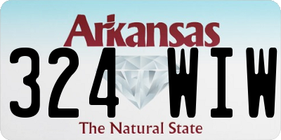AR license plate 324WIW