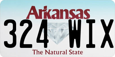 AR license plate 324WIX