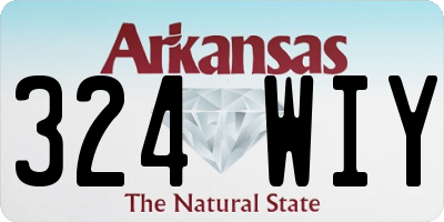 AR license plate 324WIY