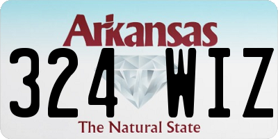 AR license plate 324WIZ