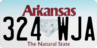 AR license plate 324WJA