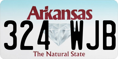AR license plate 324WJB