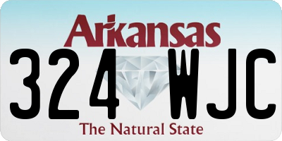 AR license plate 324WJC