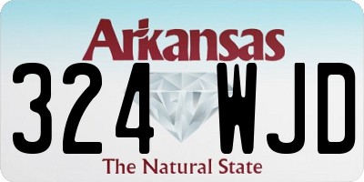 AR license plate 324WJD