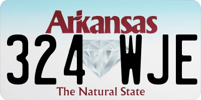 AR license plate 324WJE