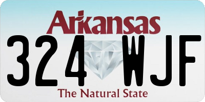 AR license plate 324WJF
