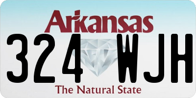 AR license plate 324WJH