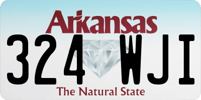 AR license plate 324WJI