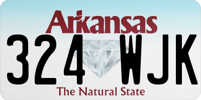 AR license plate 324WJK