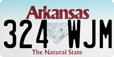 AR license plate 324WJM