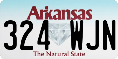 AR license plate 324WJN