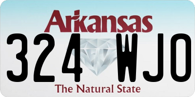 AR license plate 324WJO