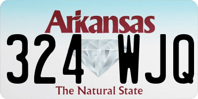 AR license plate 324WJQ