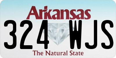 AR license plate 324WJS