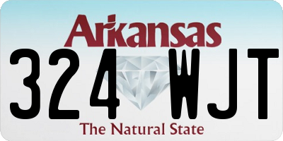 AR license plate 324WJT