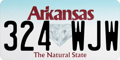 AR license plate 324WJW