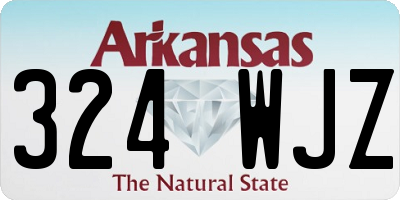 AR license plate 324WJZ