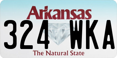 AR license plate 324WKA