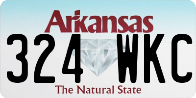 AR license plate 324WKC
