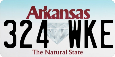 AR license plate 324WKE