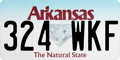 AR license plate 324WKF