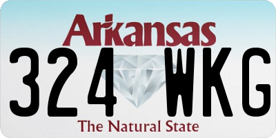 AR license plate 324WKG
