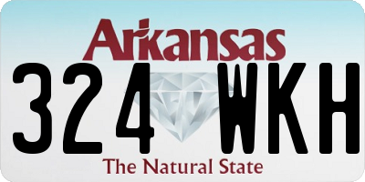 AR license plate 324WKH