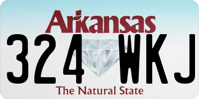 AR license plate 324WKJ