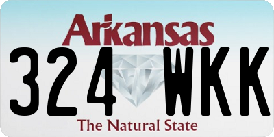 AR license plate 324WKK