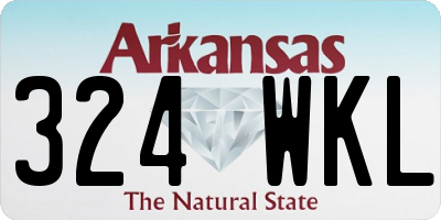 AR license plate 324WKL