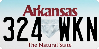 AR license plate 324WKN