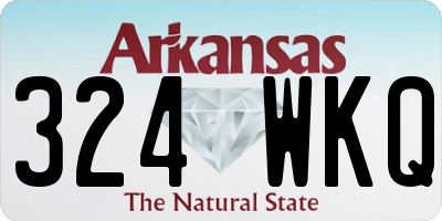 AR license plate 324WKQ