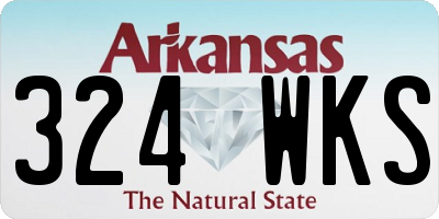 AR license plate 324WKS