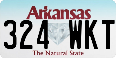 AR license plate 324WKT