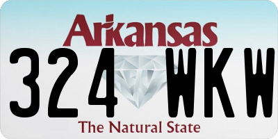 AR license plate 324WKW