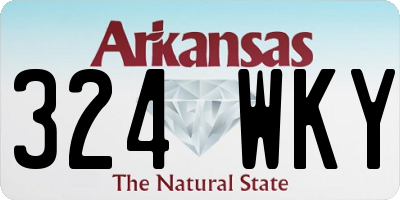 AR license plate 324WKY
