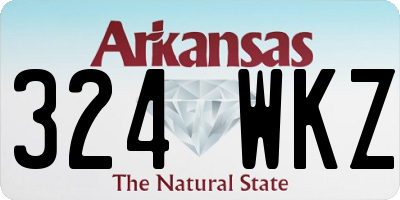 AR license plate 324WKZ