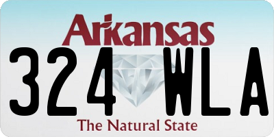 AR license plate 324WLA