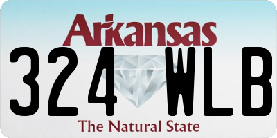 AR license plate 324WLB