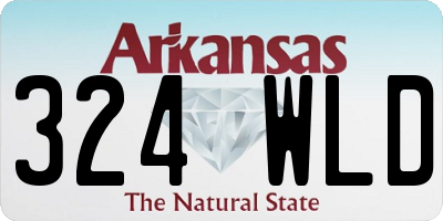 AR license plate 324WLD