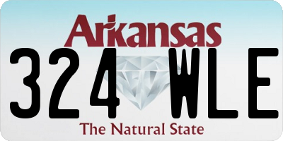 AR license plate 324WLE