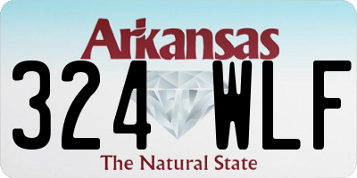 AR license plate 324WLF